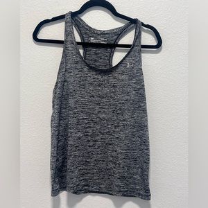 Under Armour Gray and Black Racerback Tank Top Size Small